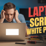 Laptop Screen White Patch